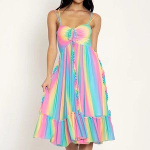 Black Milk Rainbow Icecream Frills on Frills Dress